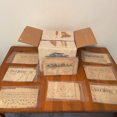 Lot of Vintage "Work and Play for Idle Hour" Patterns