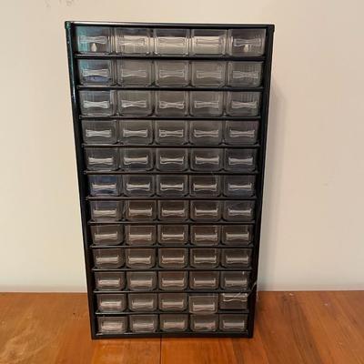 Vintage 50 Drawer Metal Storage Cabinet Organizer Flambeau