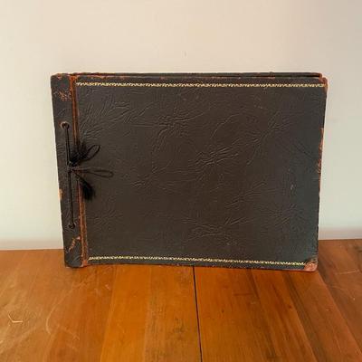Vintage Leather Binded Scrap Book