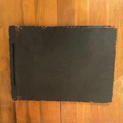 Vintage Leather Binded Scrap Book