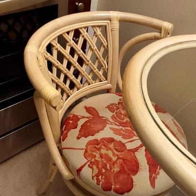 Rattan Honeymoon Bistro Set