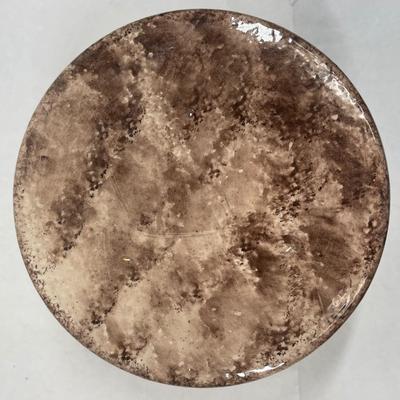 Ceramic Pig Piggy Mom & Baby - Large Round Trinket Box