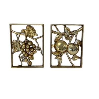 Vintage Syroco Gold Toned Wood Wall Decor