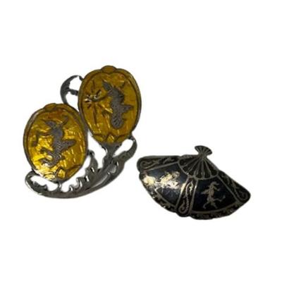 Vintage Siam Sterling Enamel Pin Assortment [10.0g]