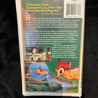 VHS 55th anniversary limited edition of Walt Disney's Masterpiece #9505 "Bambi"