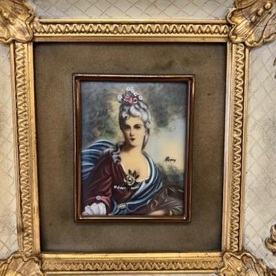 Signed Florentine Portrait Miniatures