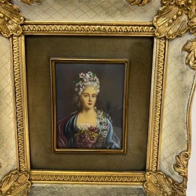 Signed Florentine Portrait Miniatures