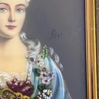 Signed Florentine Portrait Miniatures
