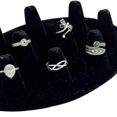 Marked Sterling Silver Ring Assortment [15.33g]
