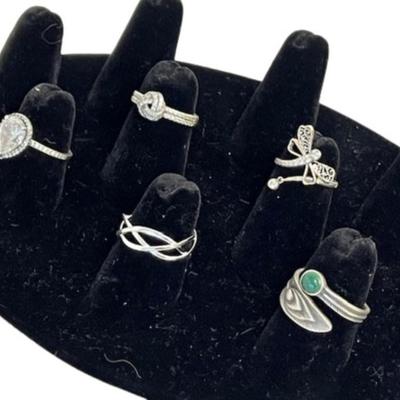 Marked Sterling Silver Ring Assortment [15.33g]
