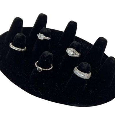 Marked Sterling Silver Ring Assortment [21.57g]