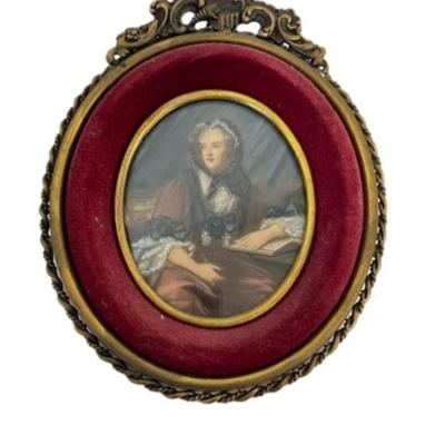 Signed Florentine Portrait Miniatures