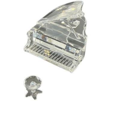 Swarovski Crystal Grand Piano with Stool
