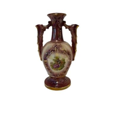 Fragonard Style Porcelain Vase