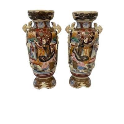 Pair of Satsuma Vases