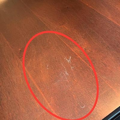 Solid Genuine Mahogany Double Drop Leaf Table ~ *Read Details