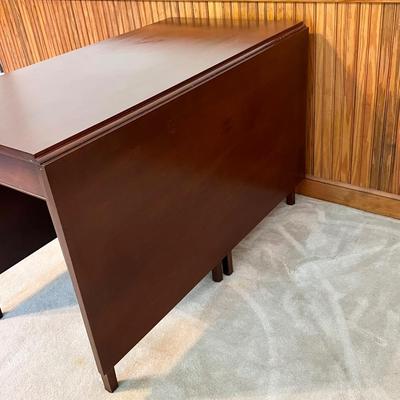Solid Genuine Mahogany Double Drop Leaf Table ~ *Read Details