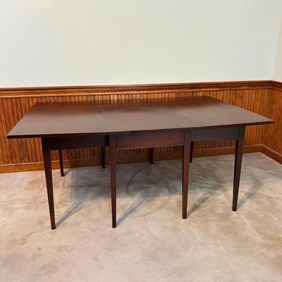 Solid Genuine Mahogany Double Drop Leaf Table ~ *Read Details