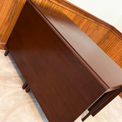 Solid Genuine Mahogany Double Drop Leaf Table ~ *Read Details