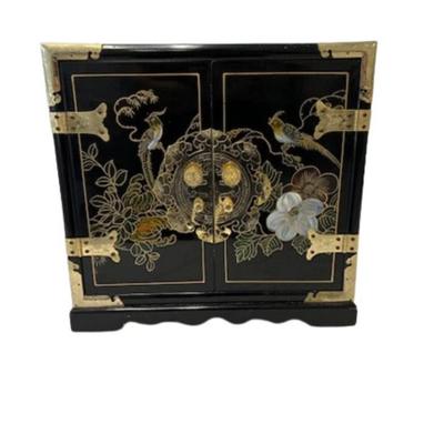 Lacquered Asian Jewelry Chest