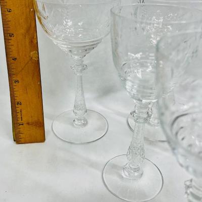 Rock Sharpe "Oradea" Cut Crystal Champagne glasses 3 Coupe Shape, 5 Wide Tulip shape