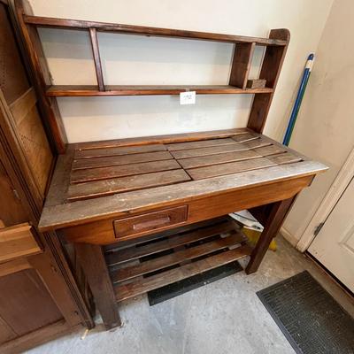 Vintage planting bench