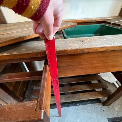 Vintage planting bench