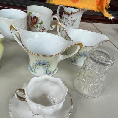 Lot of Porcelain Creamer, sugars, & more