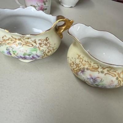 Lot of Porcelain Creamer, sugars, & more