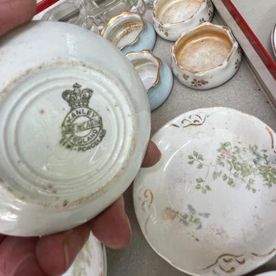 Lot of Napkin rings, and plates
