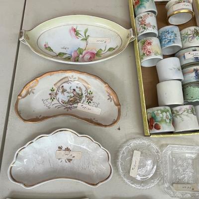 Lot of Napkin rings, and plates