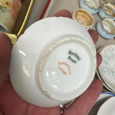 Lot of Napkin rings, and plates