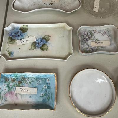 Lot of Napkin rings, and plates