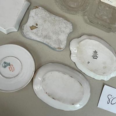 Lot of Napkin rings, and plates