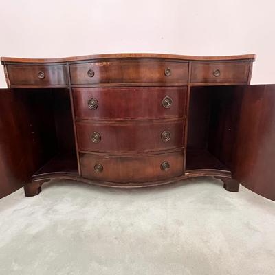 UNION NATIONAL FURNITURE ~ Vtg. Mahogany Inlaid Buffet/Sideboard ~*Read Details