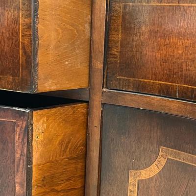 UNION NATIONAL FURNITURE ~ Vtg. Mahogany Inlaid Buffet/Sideboard ~*Read Details
