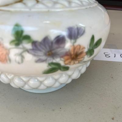 Milk Glass oil lamp