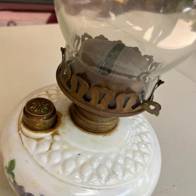 Milk Glass oil lamp