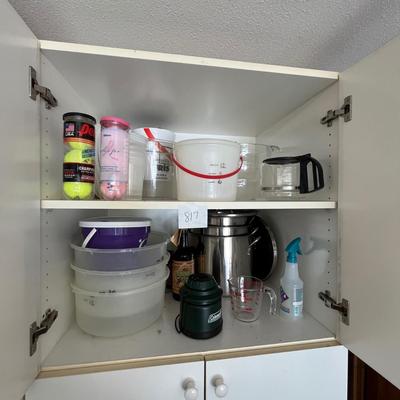 2 shelves of stuff