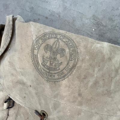 Antique Boy Scout Back Pack