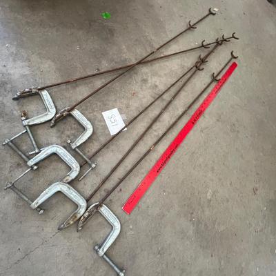 Fishing pole rests