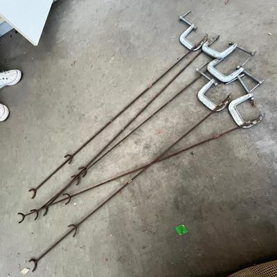 Fishing pole rests
