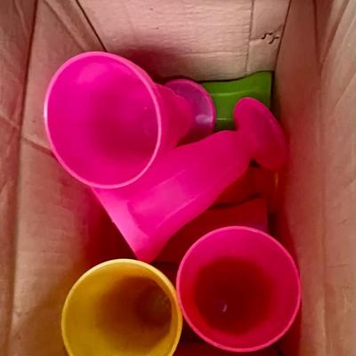 Sock Hop Party Centerpiece Craft Project parts ready to assemble 5 kits