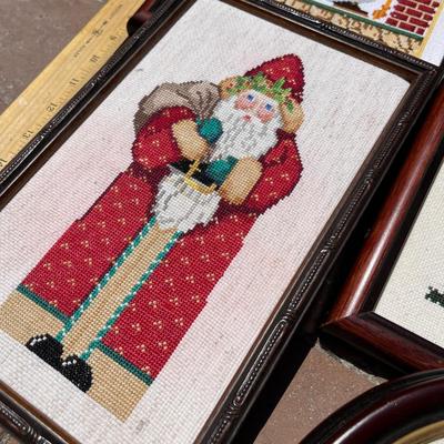 Framed Cross Stitch lot