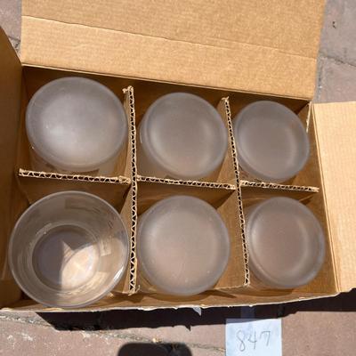 Crate & Barrel Snowflake glasses