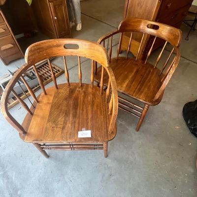 2 Barrel Chairs