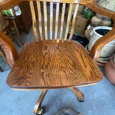 Antique Oak office chair