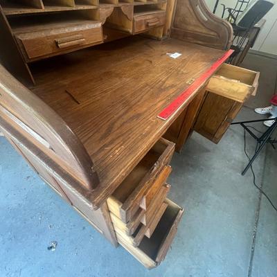 Oak Roll Top desk
