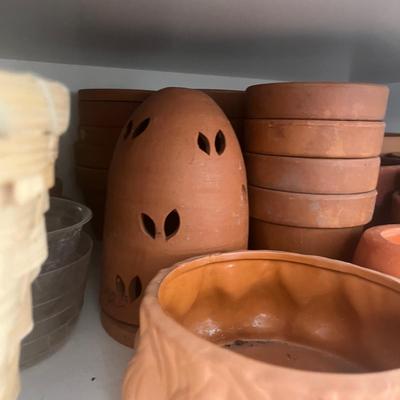 Lot of flower pots