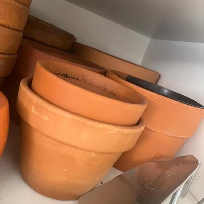 Lot of flower pots